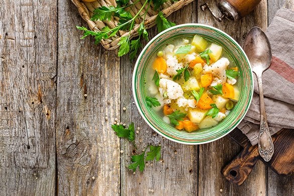 bowl of vegetable soup