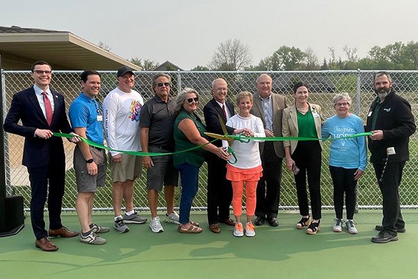 linda erickson pickleball complex ribbon cutting.